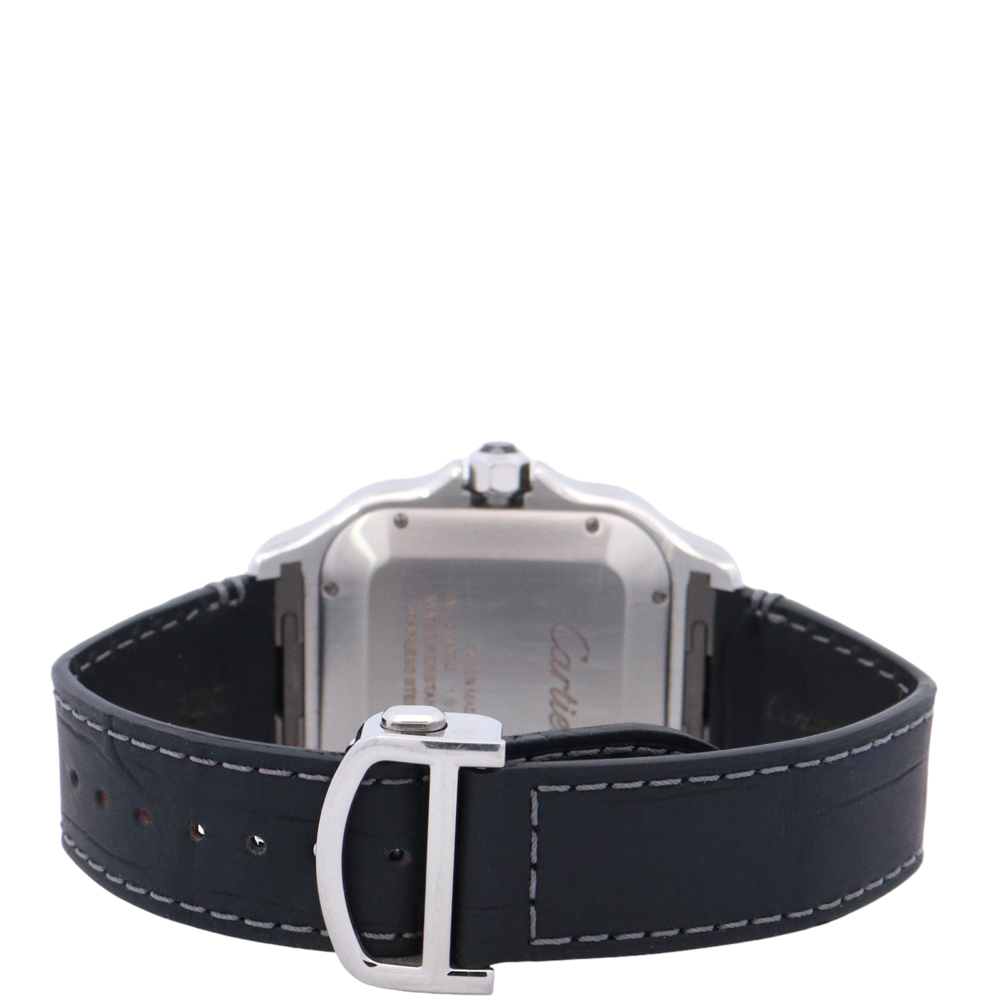 Cartier Santos XL 43.3mm Stainless Steel White Roman Watch Reference# WSSA0017