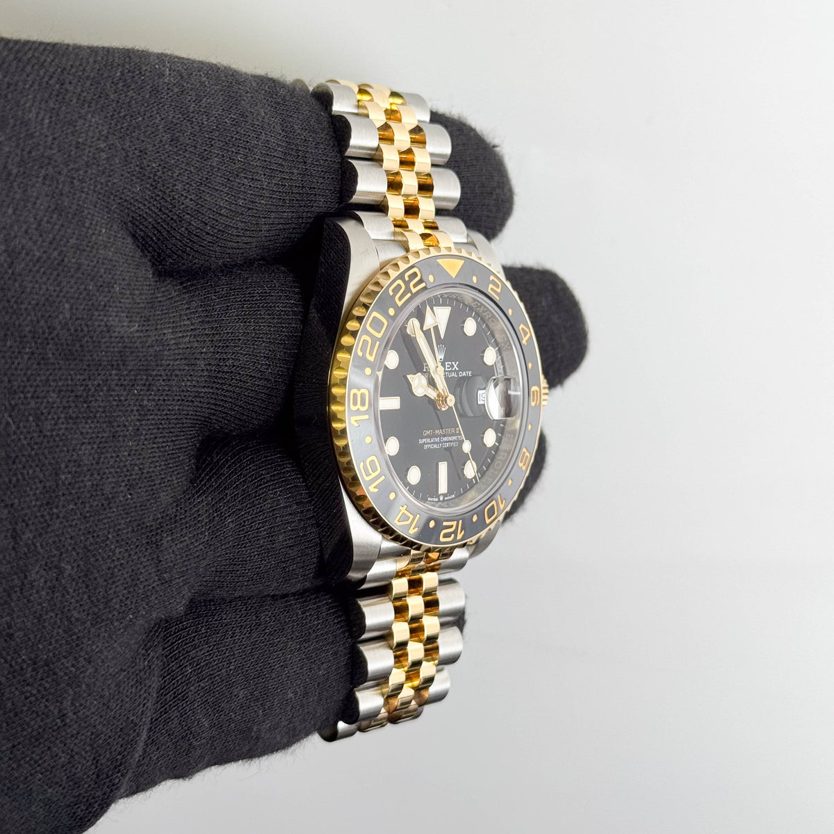 Rolex GMT-Master II 40mm Black Dial Watch Ref# 126713GRNR