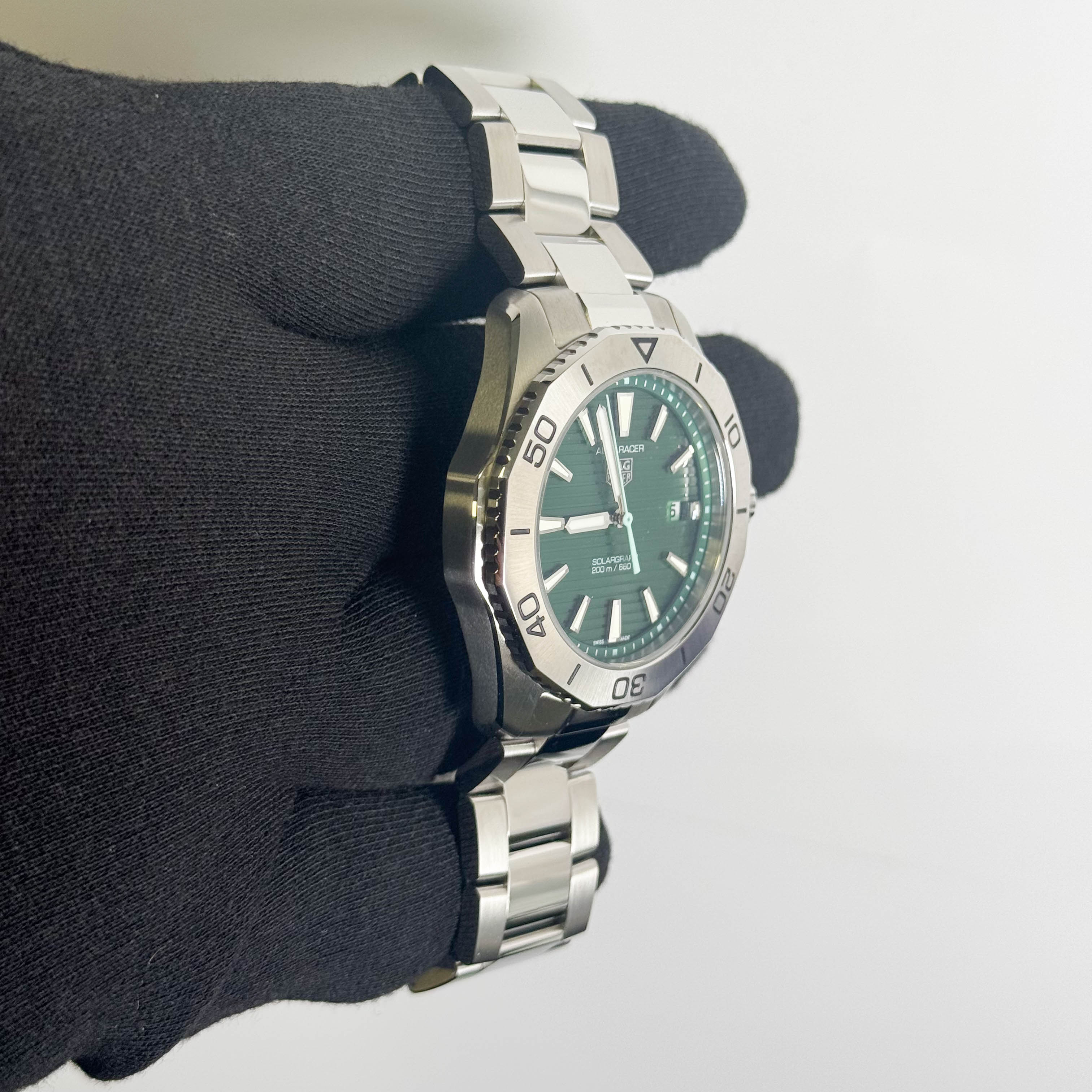 Tag Heuer Aquaracer 40mm Green Dial Watch Ref# WBP1115.BA0000