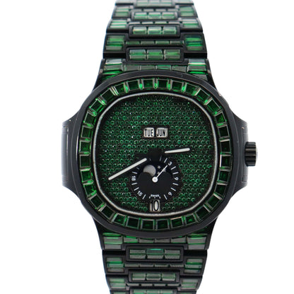 Patek Philippe Nautilus 40.5mm Emerald Dial Watch Ref# 5726 - Happy Jewelers Fine Jewelry Lifetime Warranty