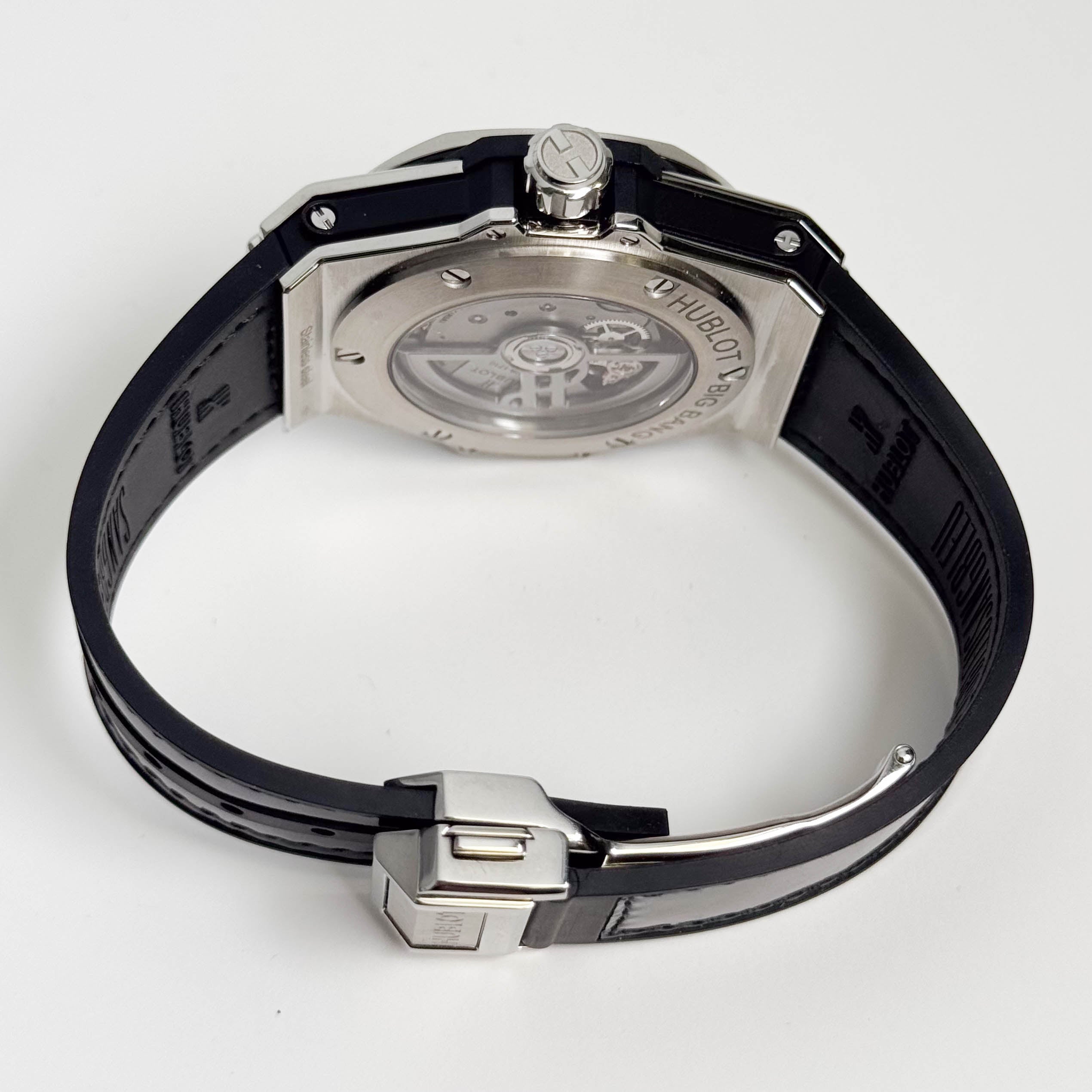 Hublot Big Bang Sang Bleu 39mm Black Dial Watch Ref# 465.SS.1117.VR.1704.MXM18 - Happy Jewelers Fine Jewelry Lifetime Warranty