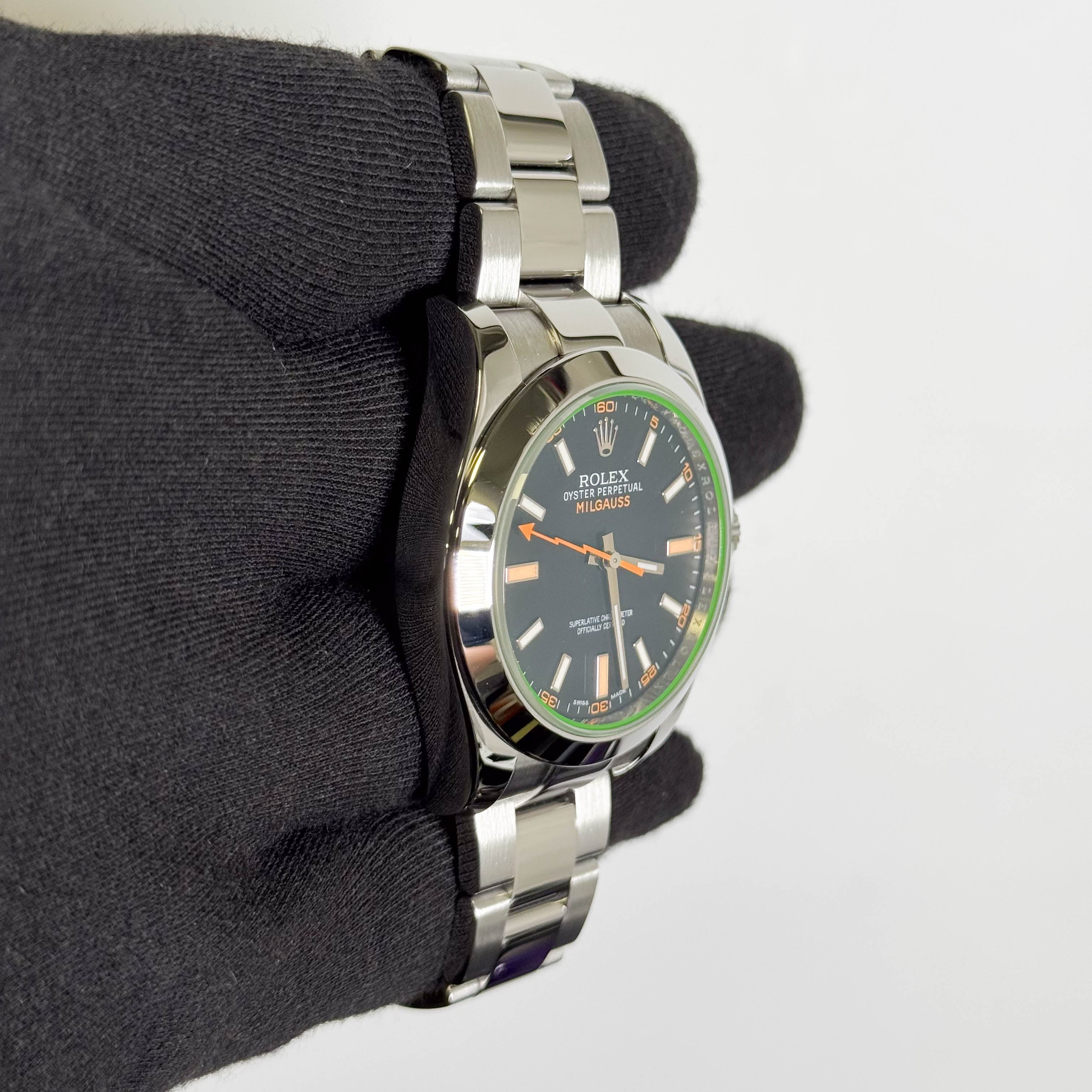 Rolex Milgauss 40mm Black Dial Watch Ref# 116400GV