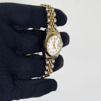 Rolex Datejust 26mm White Dial Watch Ref# 69173 - Happy Jewelers Fine Jewelry Lifetime Warranty