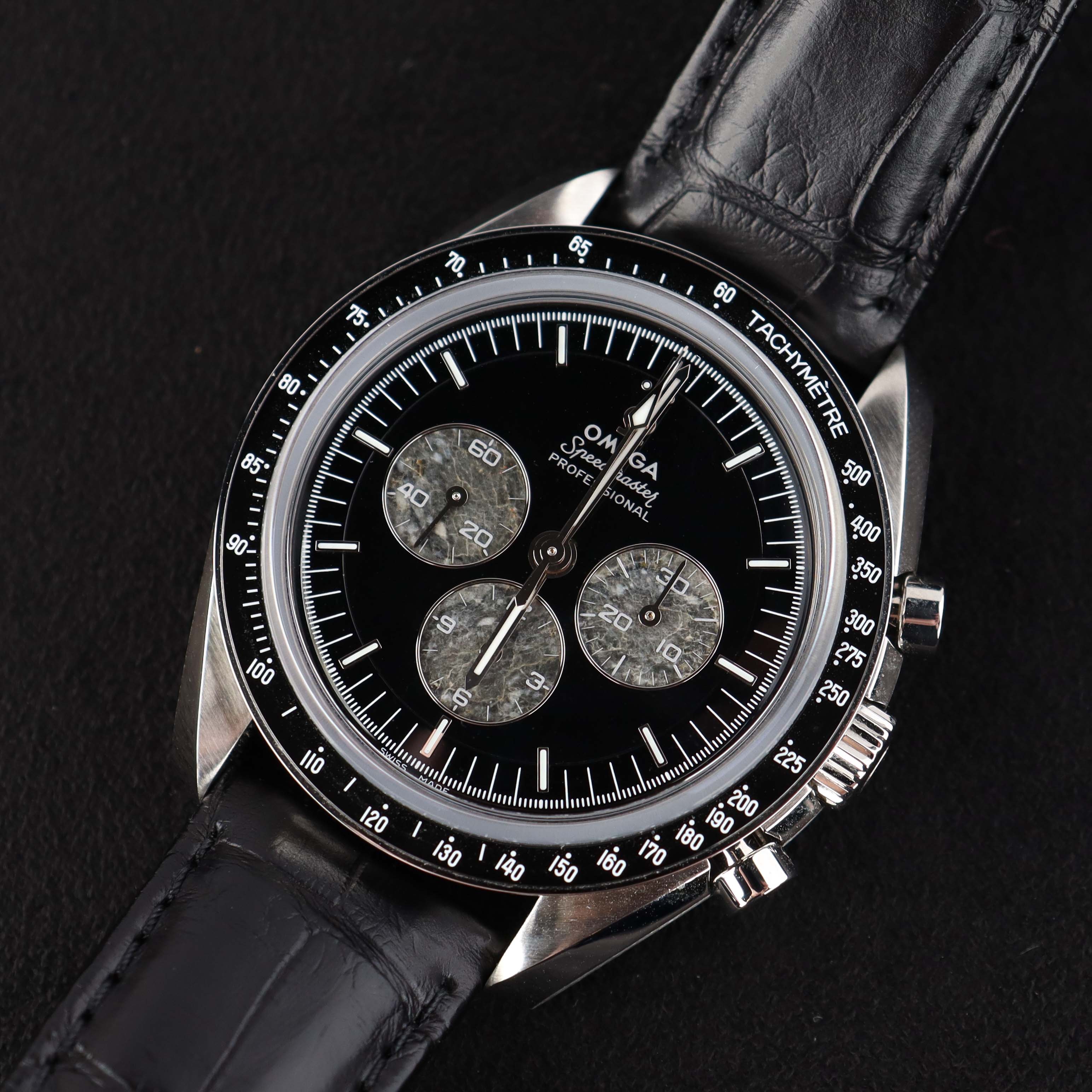 Omega Speedmaster 42mm Black/Meteorite Dial Watch Ref# 311.93.42.30.99.001 - Happy Jewelers Fine Jewelry Lifetime Warranty