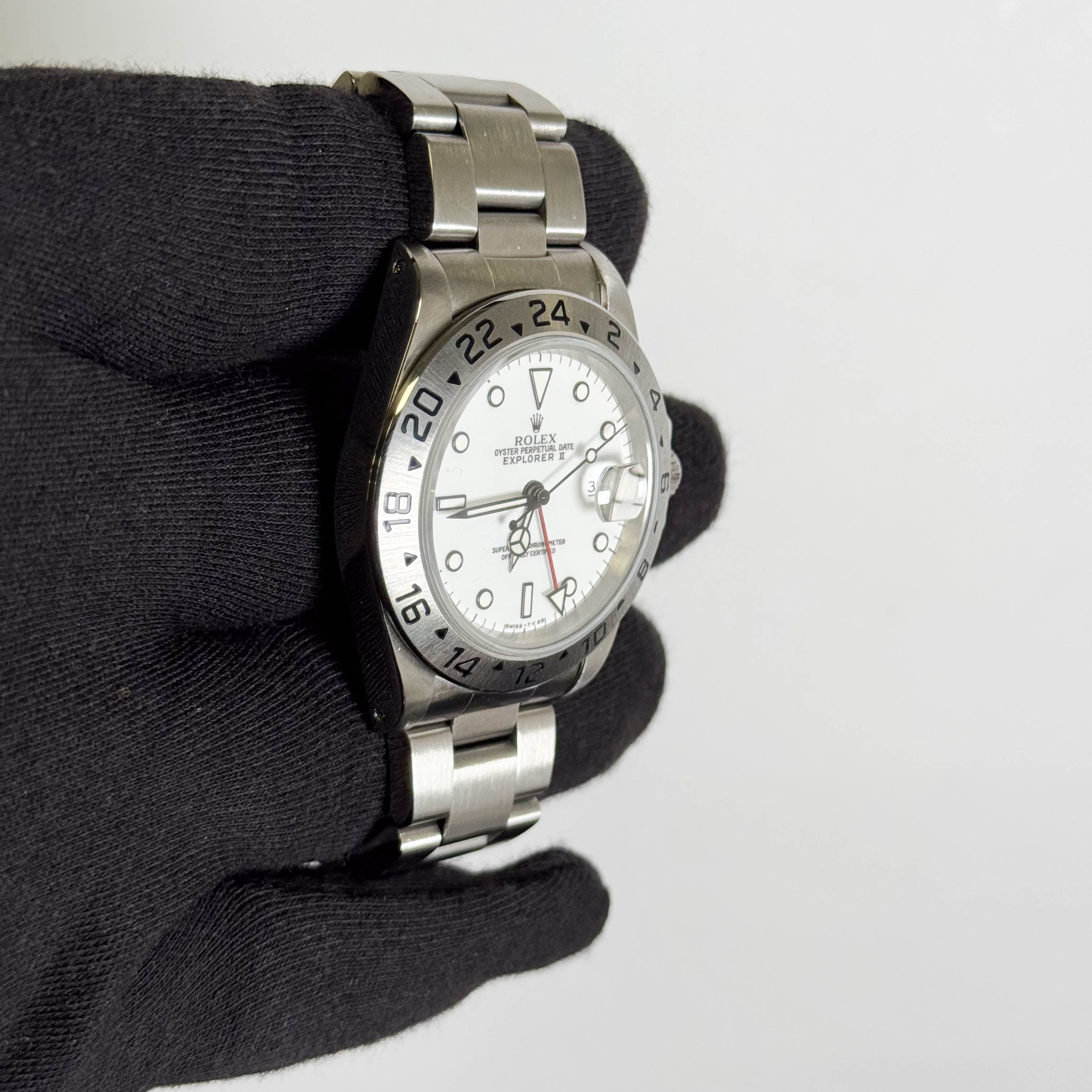 Rolex Explorer II 42mm White Dial Watch Ref# 16570