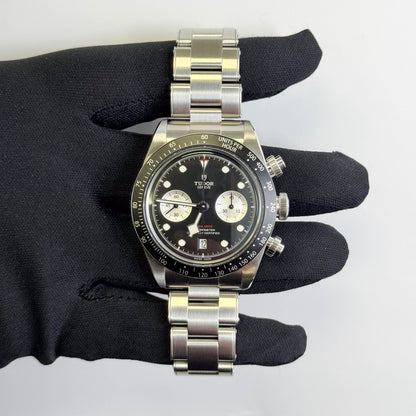 Tudor Black Bay Chrono 41mm Black Chronograph Dial Watch Ref# 79360N