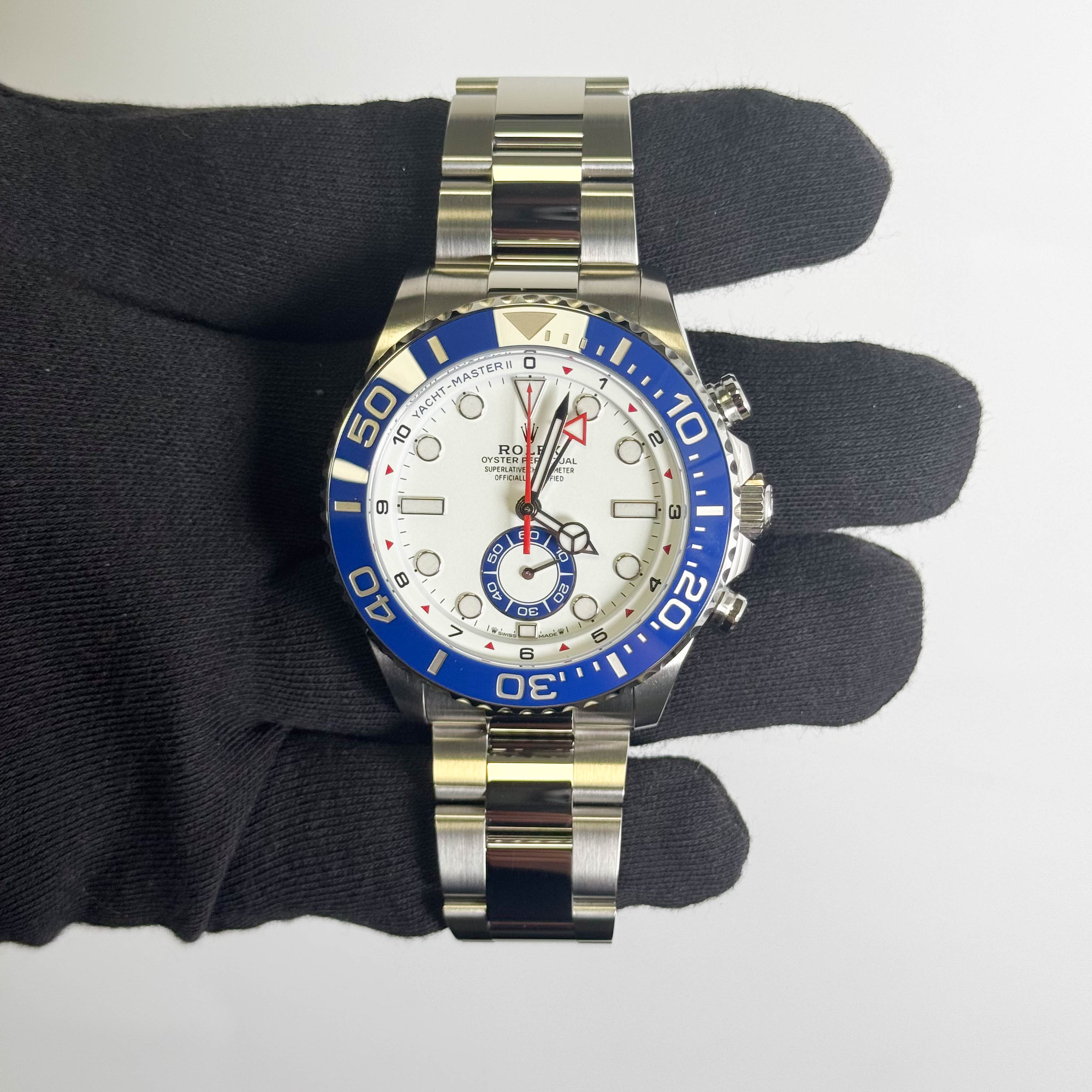 Rolex Yachtmaster II 44mm White Dial Watch Ref# 126680