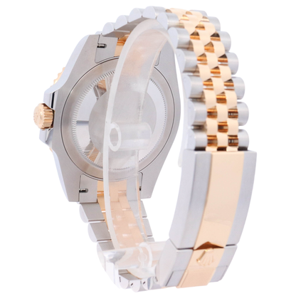 Rolex GMT Master II 40mm Yellow Gold & Stainless Steel 40mm Black Dot Dial Watch Reference# 126713GRNR - Happy Jewelers Fine Jewelry Lifetime Warranty