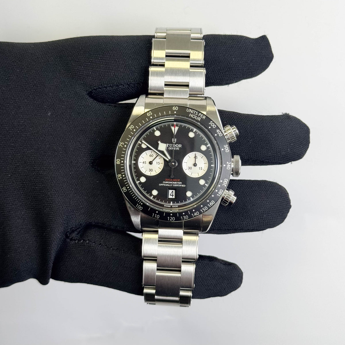 Tudor Black Bay Chrono 41mm Black Dial Watch Ref# 79360N