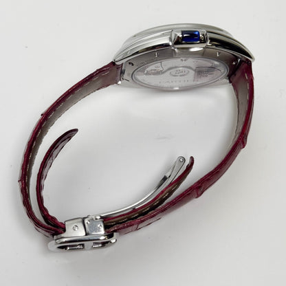 Cartier Cle De Stainless Steel 35mm White Dial Watch Ref# WSCL0017 - Happy Jewelers Fine Jewelry Lifetime Warranty