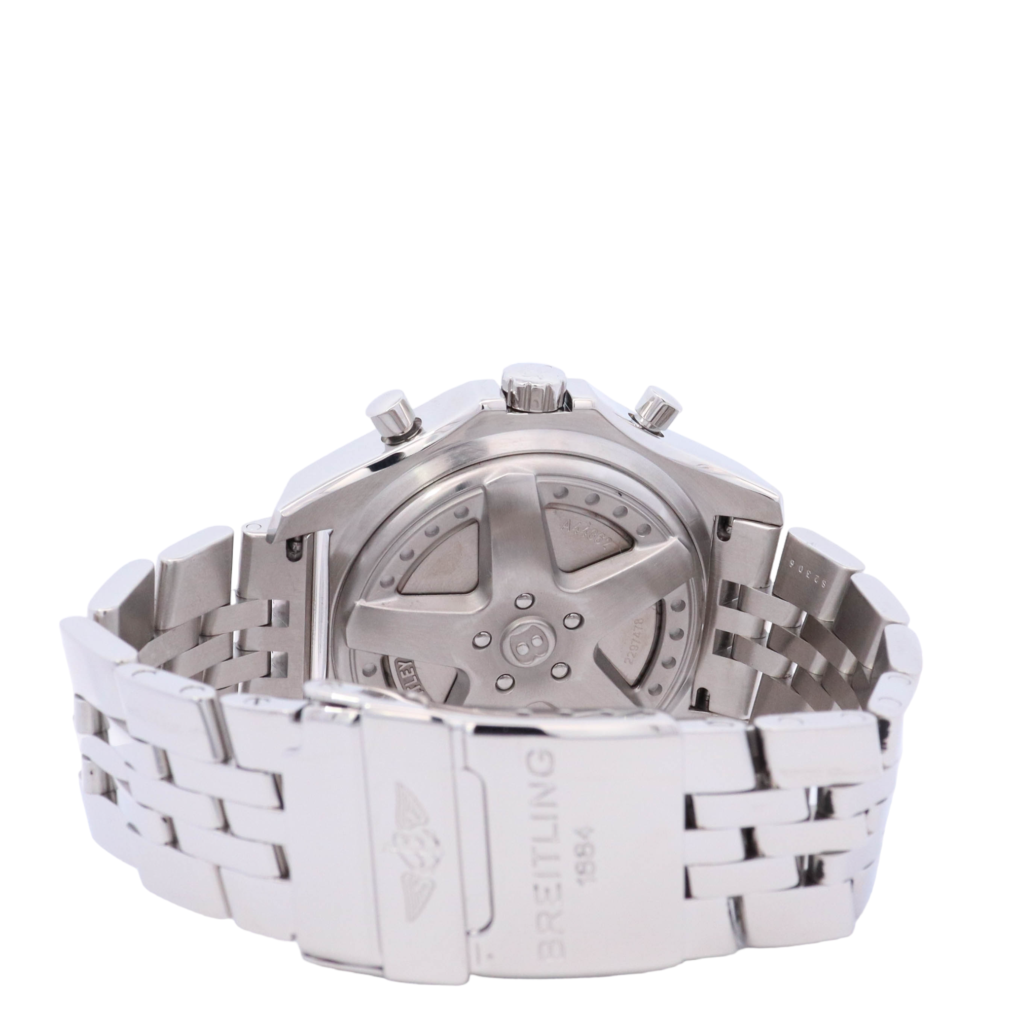 Breitling Bentley Stainless Steel 48mm Blue Chronograph Dial Watch Reference# A44362 - Happy Jewelers Fine Jewelry Lifetime Warranty