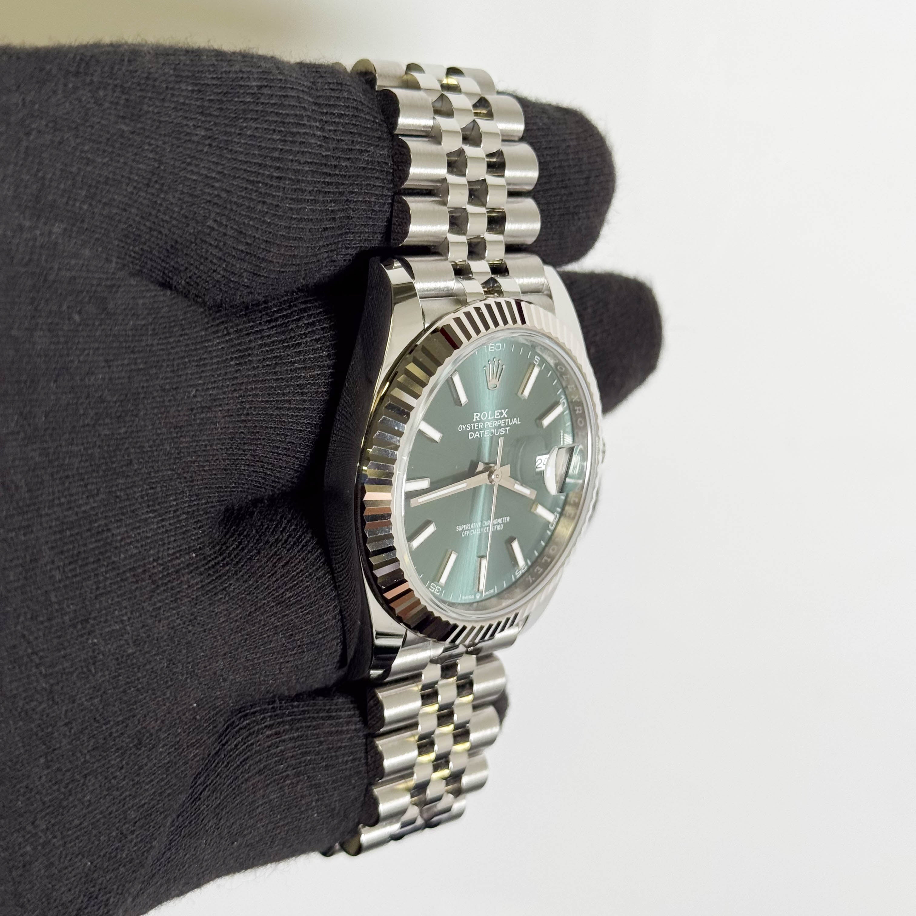 Rolex Datejust 41mm Green Dial Watch Ref# 126334
