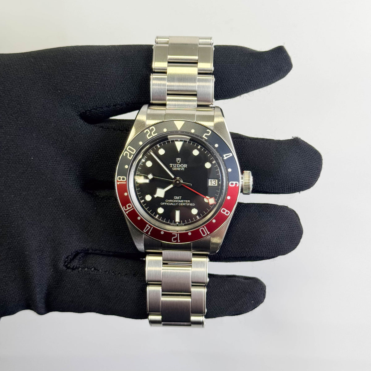 Tudor Black Bay GMT 41mm Black Dial Watch Ref# 79830RB