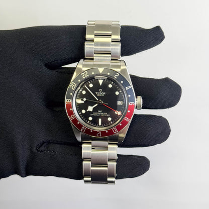 Tudor Black Bay GMT 41mm Black Dial Watch Ref# 79830RB