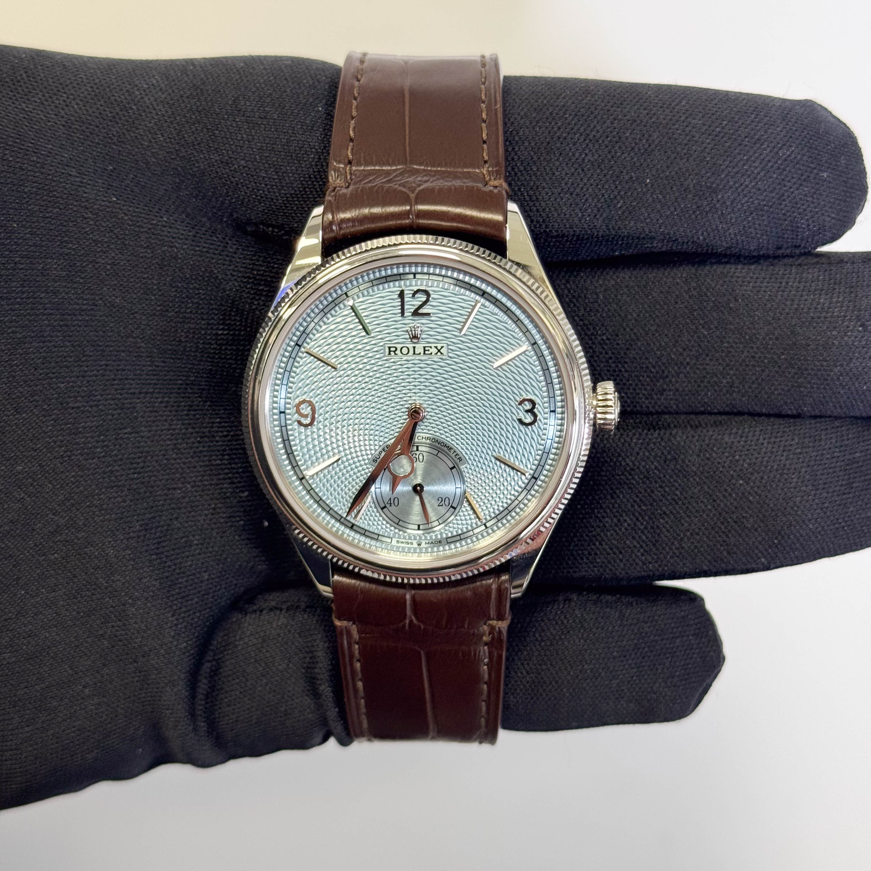 Rolex 1908 39mm Blue Dial Watch Ref# 52506