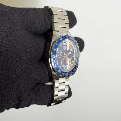 Tag Heuer Formula One x Gulf 43mm Blue Dial Watch Ref# CAZ101AT.BA0842