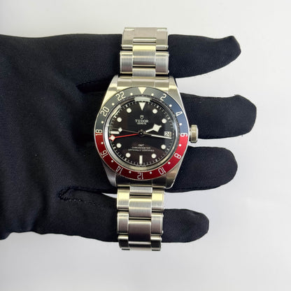 Tudor Black Bay GMT 41mm Black Dial Watch Ref# 79830RB