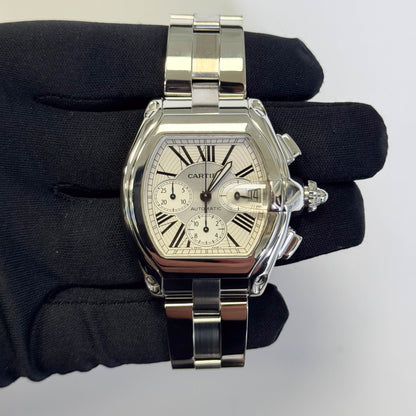 Cartier Roadster 40mm Silver Dial Watch Ref# 2618 - Happy Jewelers Fine Jewelry Lifetime Warranty
