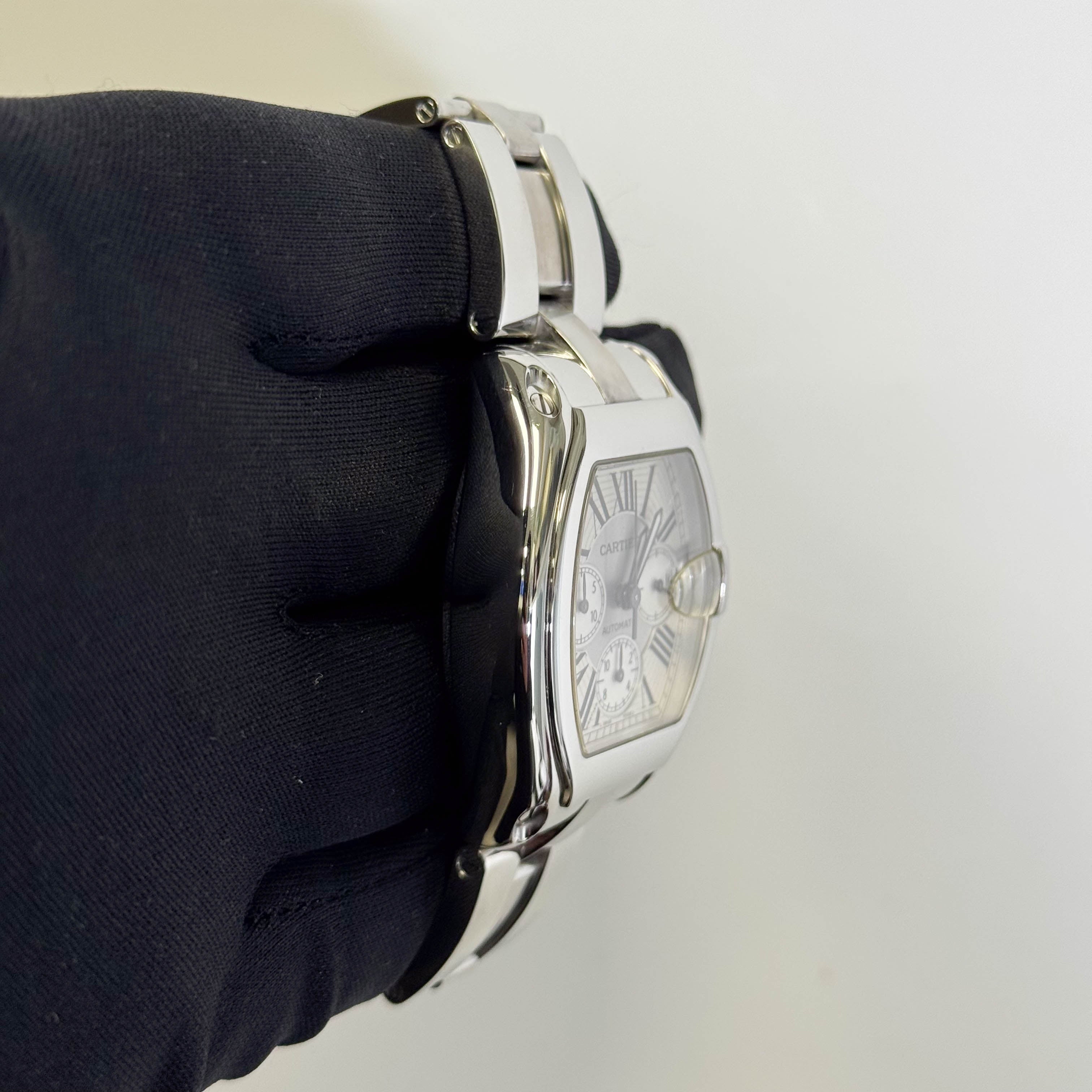 Cartier Roadster 40mm Silver Dial Watch Ref# 2618 - Happy Jewelers Fine Jewelry Lifetime Warranty