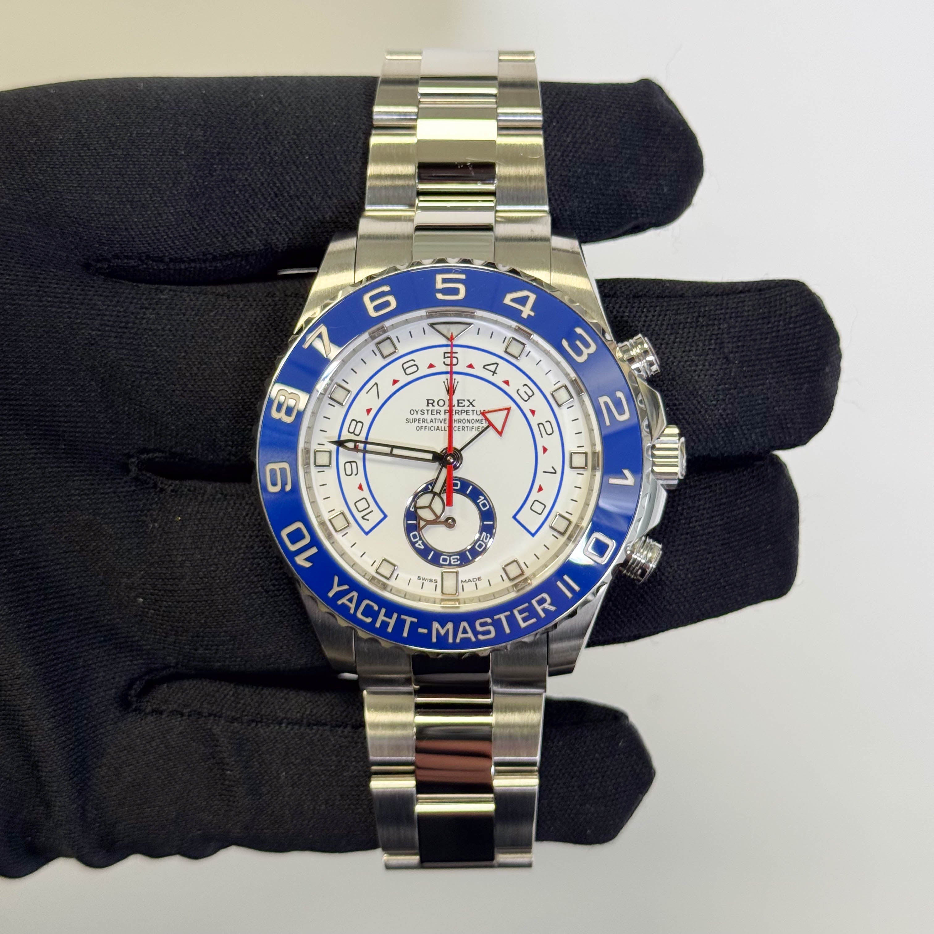 Rolex Yacht-Master II 44mm White Dial Watch Ref# 116680