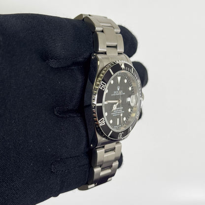 Rolex Submariner Stainless Steel 40mm Black Dial Watch Ref# 16610 - Happy Jewelers Fine Jewelry Lifetime Warranty