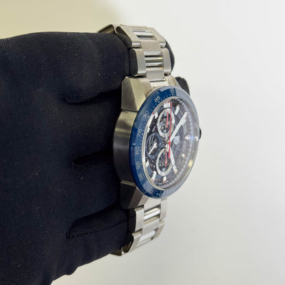 Tag Heuer Carrera 43mm Skeleton Dial Watch Ref# CAR201T.BA0766