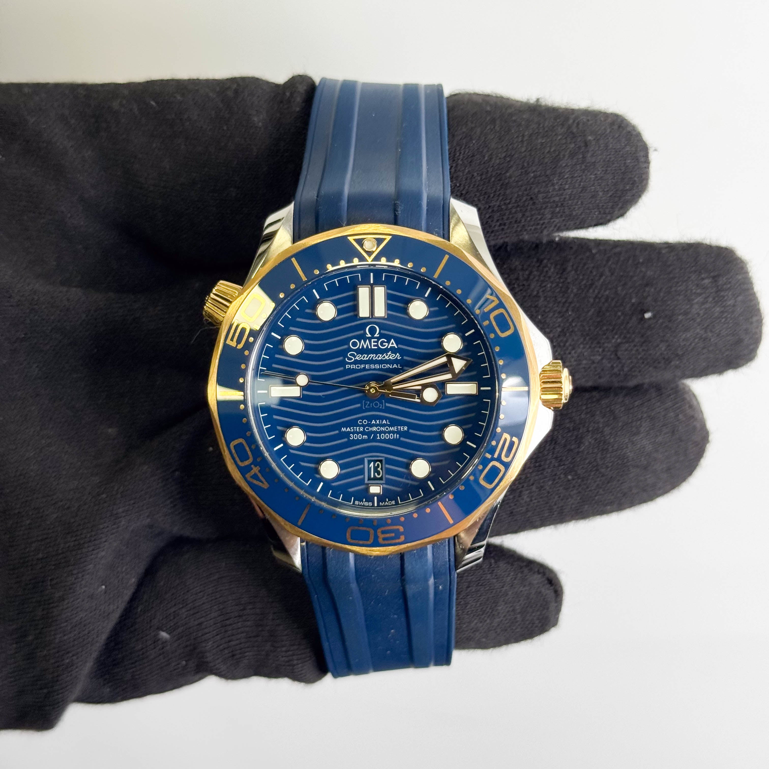 Omega Seamaster 42mm Blue Dial Watch Ref# 210.22.42.20.03.001