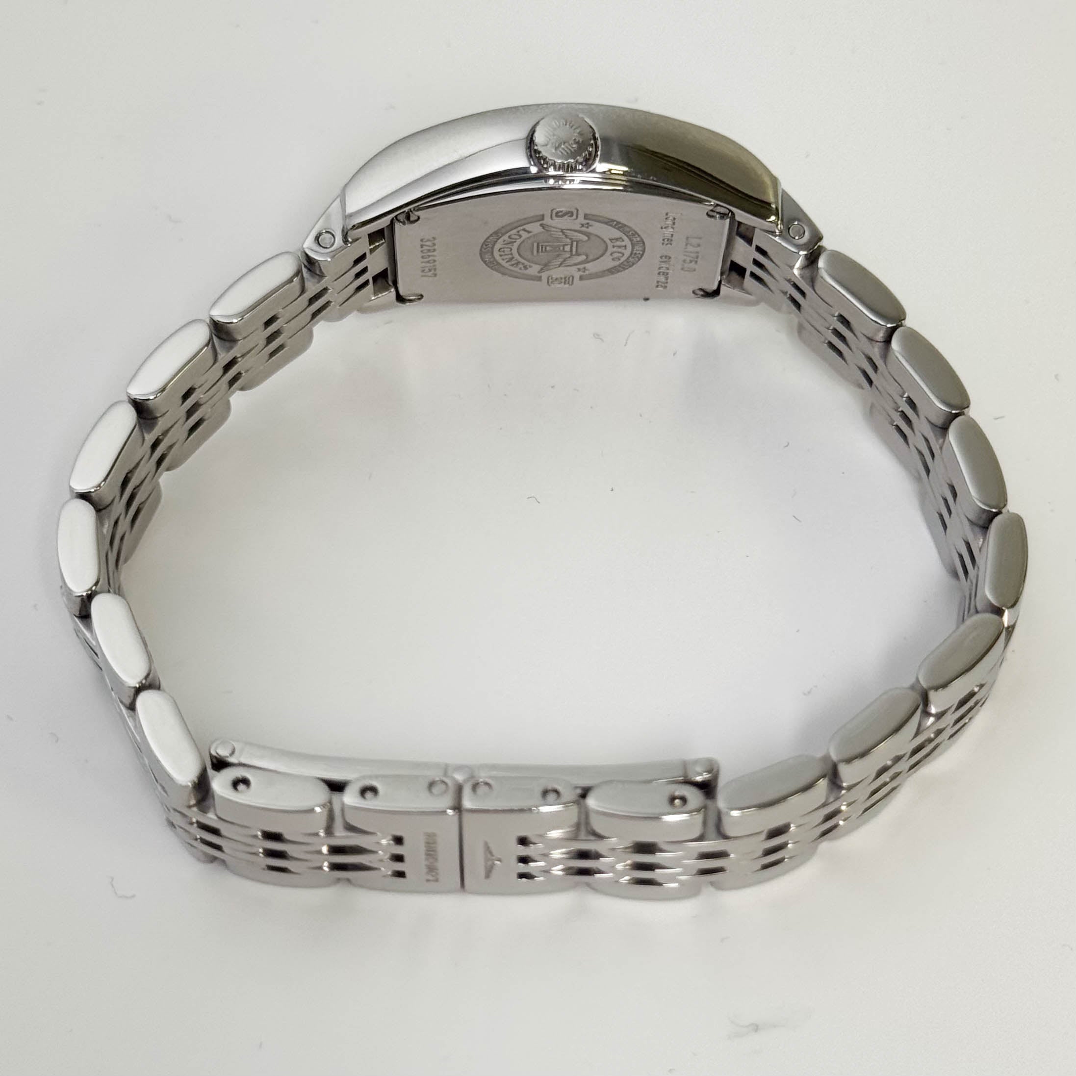 Longines Evidenza Stainless Steel 19.60 X 23.30 mm Roman Dial Watch Ref# L2.175.0.71.6 - Happy Jewelers Fine Jewelry Lifetime Warranty