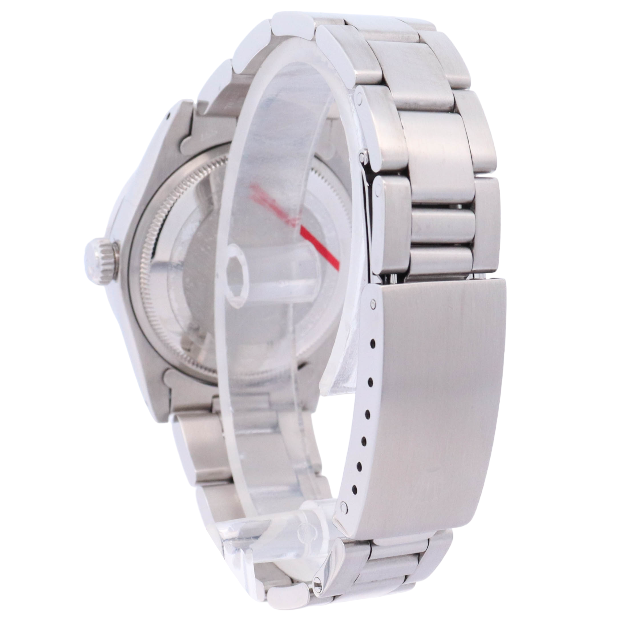 Rolex Oyster Perpetual Date 34mm Stainless Steel Custom White MOP Diamond Dial Watch Reference# 1501 - Happy Jewelers Fine Jewelry Lifetime Warranty