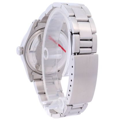 Rolex Oyster Perpetual Date 34mm Stainless Steel Custom White MOP Diamond Dial Watch Reference# 1501 - Happy Jewelers Fine Jewelry Lifetime Warranty