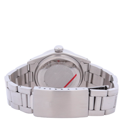 Rolex Oyster Perpetual Date 34mm Stainless Steel Custom White MOP Diamond Dial Watch Reference# 1501 - Happy Jewelers Fine Jewelry Lifetime Warranty