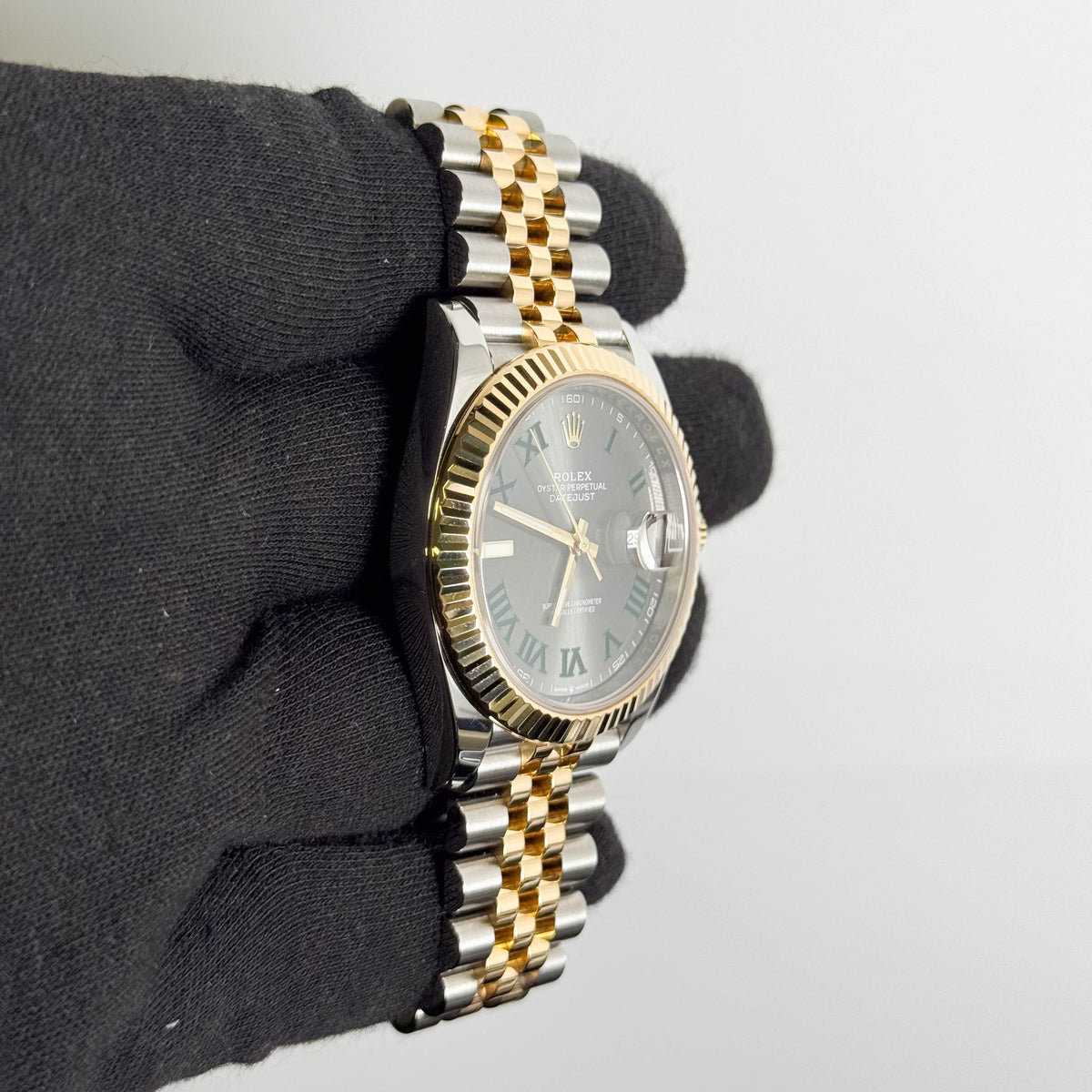 Rolex Datejust 41mm Wimbledon Dial Watch Ref# 126333