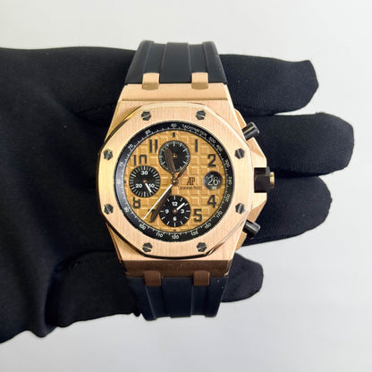 Audemars Piguet Royal Oak Offshore 42mm Rose Dial Watch Ref# 26470OR.OO.A002CR.01 (Copy)