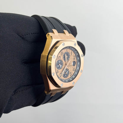 Audemars Piguet Royal Oak Offshore 42mm Rose Dial Watch Ref# 26470OR.OO.A002CR.01 (Copy)