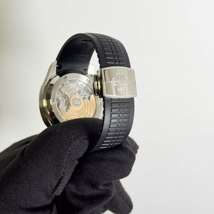 Patek Philippe Aquanaut 42.2mm Sunburst Charcoal Gray Dial Watch Ref# 5968A-001