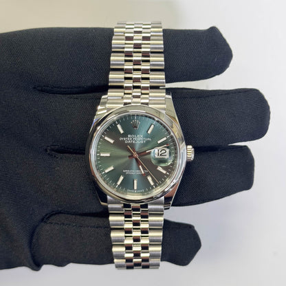 Rolex Datejust 36mm Green Dial Watch Ref# 126200