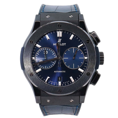 Hublot Classic 42mm Blue Dial Watch Ref# 541.CM.7170.RX - Happy Jewelers Fine Jewelry Lifetime Warranty