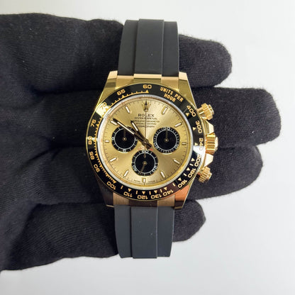 Rolex Daytona 40mm Gold Dial Watch Ref# 126518LN
