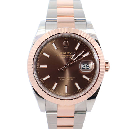 Rolex Datejust 41mm Chocolate Dial Watch Ref# 126331 - Happy Jewelers Fine Jewelry Lifetime Warranty