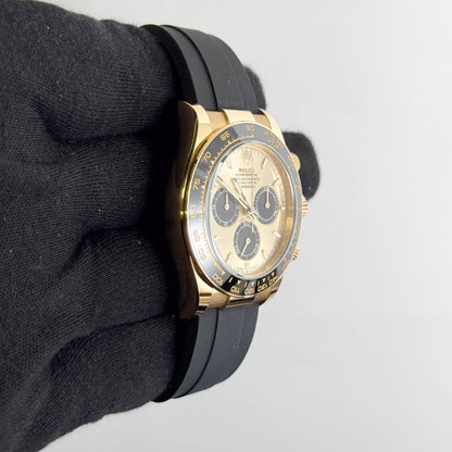Rolex Daytona 40mm Gold Dial Watch Ref# 126518LN