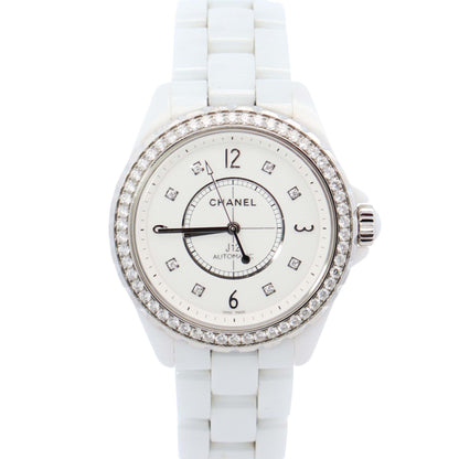 Chanel J12 33mm White Dial Watch Ref# H3110 - Happy Jewelers Fine Jewelry Lifetime Warranty
