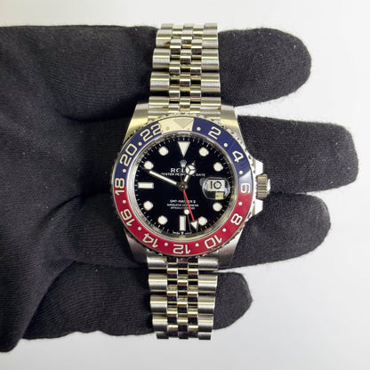 Rolex GMT Master II 40mm Black Dial Watch Ref# 126710BLRO