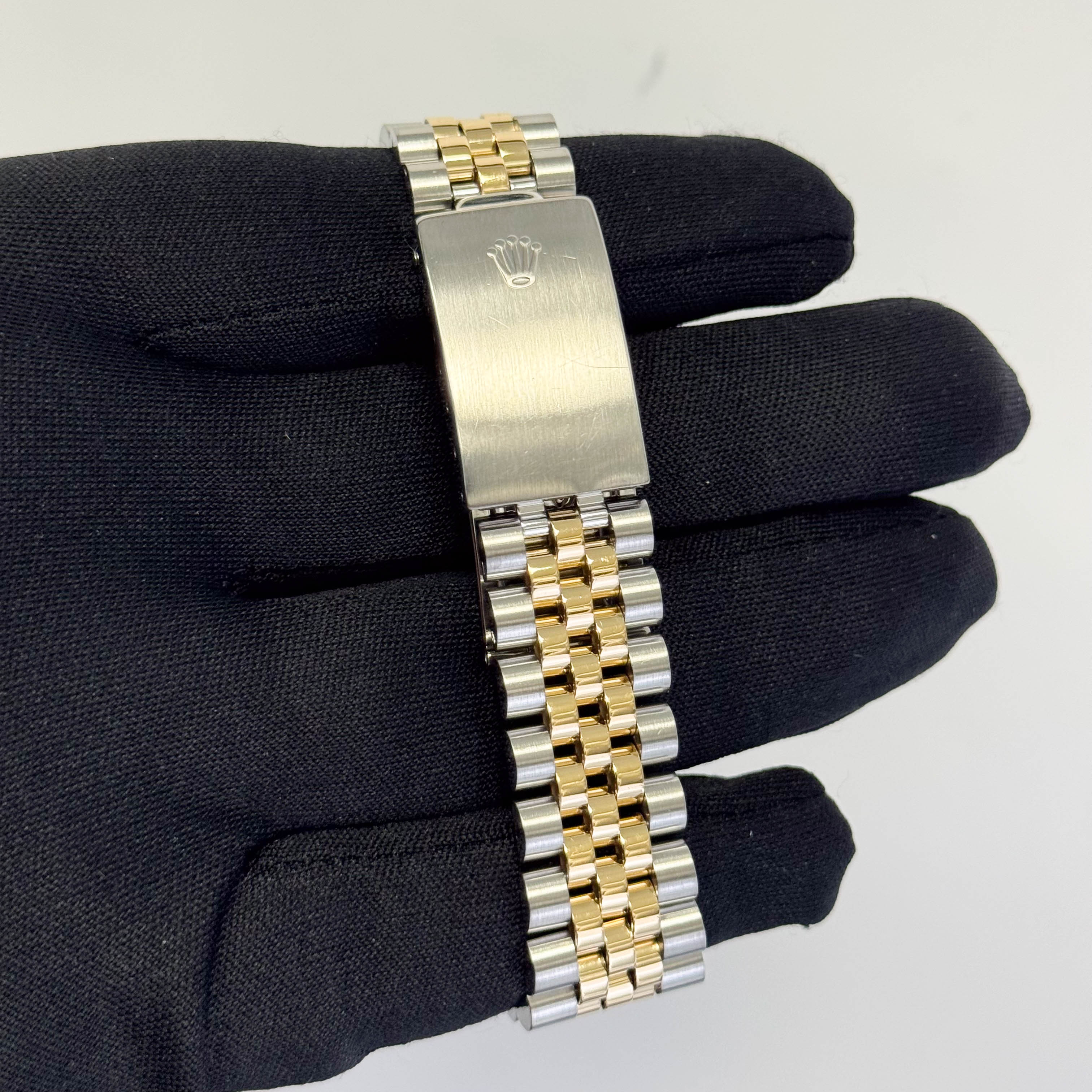 Rolex Datejust 36mm Champagne Linen Dial Watch Ref# 16013 - Happy Jewelers Fine Jewelry Lifetime Warranty