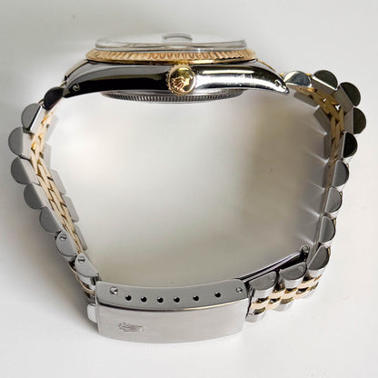 Rolex Datejust 36mm Champagne Linen Dial Watch Ref# 16013 - Happy Jewelers Fine Jewelry Lifetime Warranty