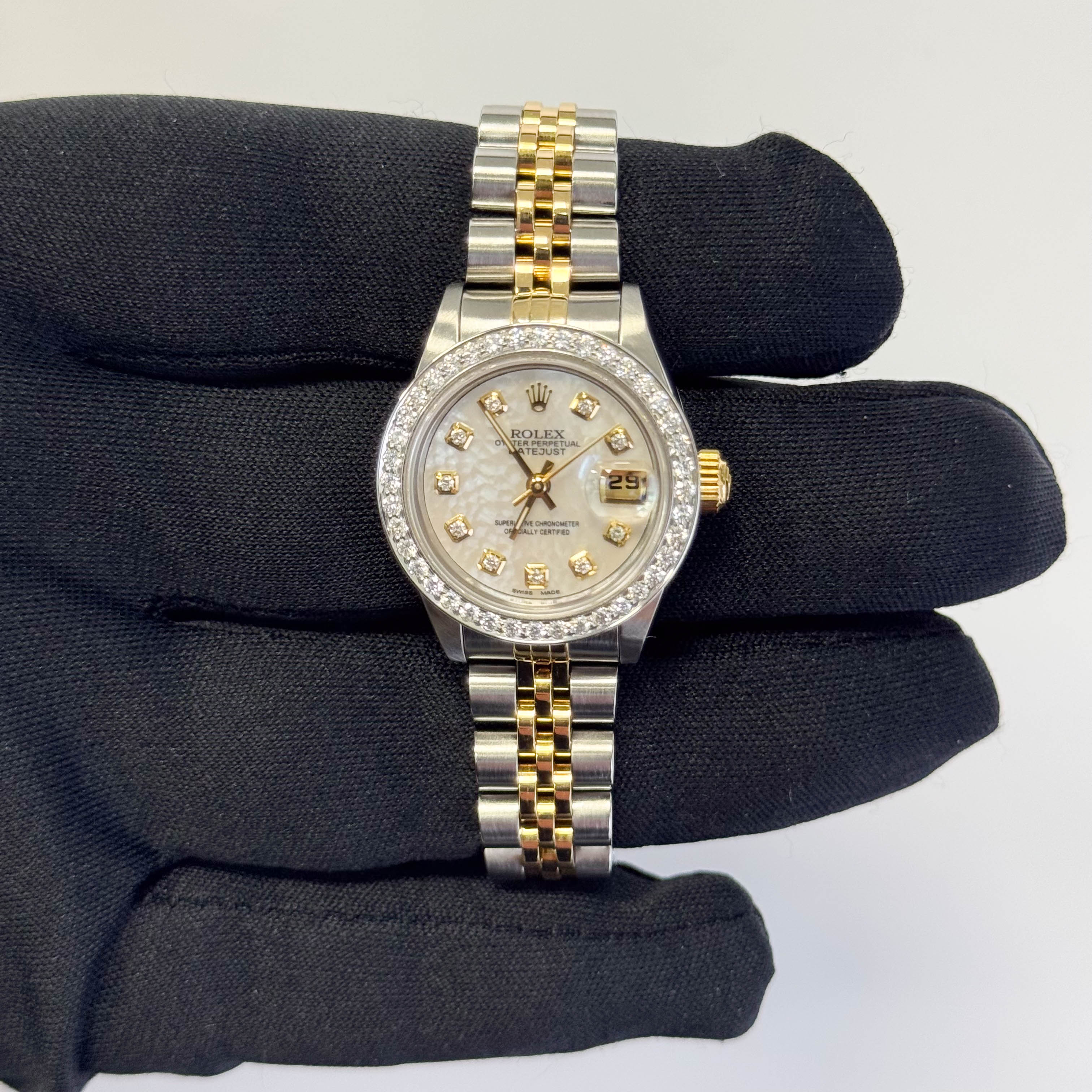 Rolex Datejust 26mm MOP Dial Watch Ref# 69173 - Happy Jewelers Fine Jewelry Lifetime Warranty