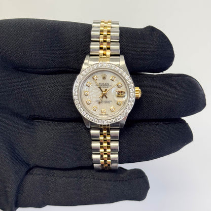 Rolex Datejust 26mm MOP Dial Watch Ref# 69173 - Happy Jewelers Fine Jewelry Lifetime Warranty