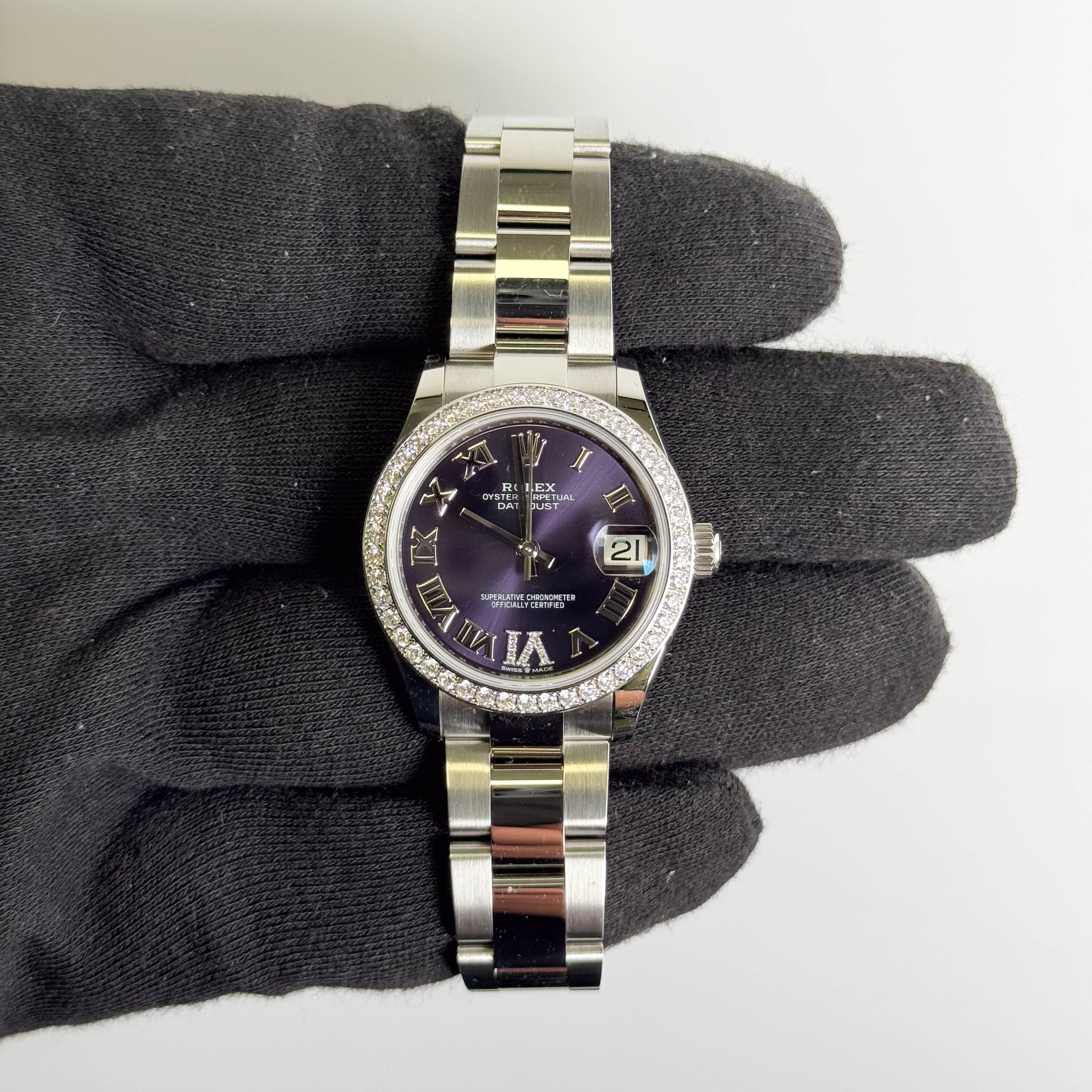 Rolex Datejust 31mm Purple Dial Watch Ref# 278384RBR