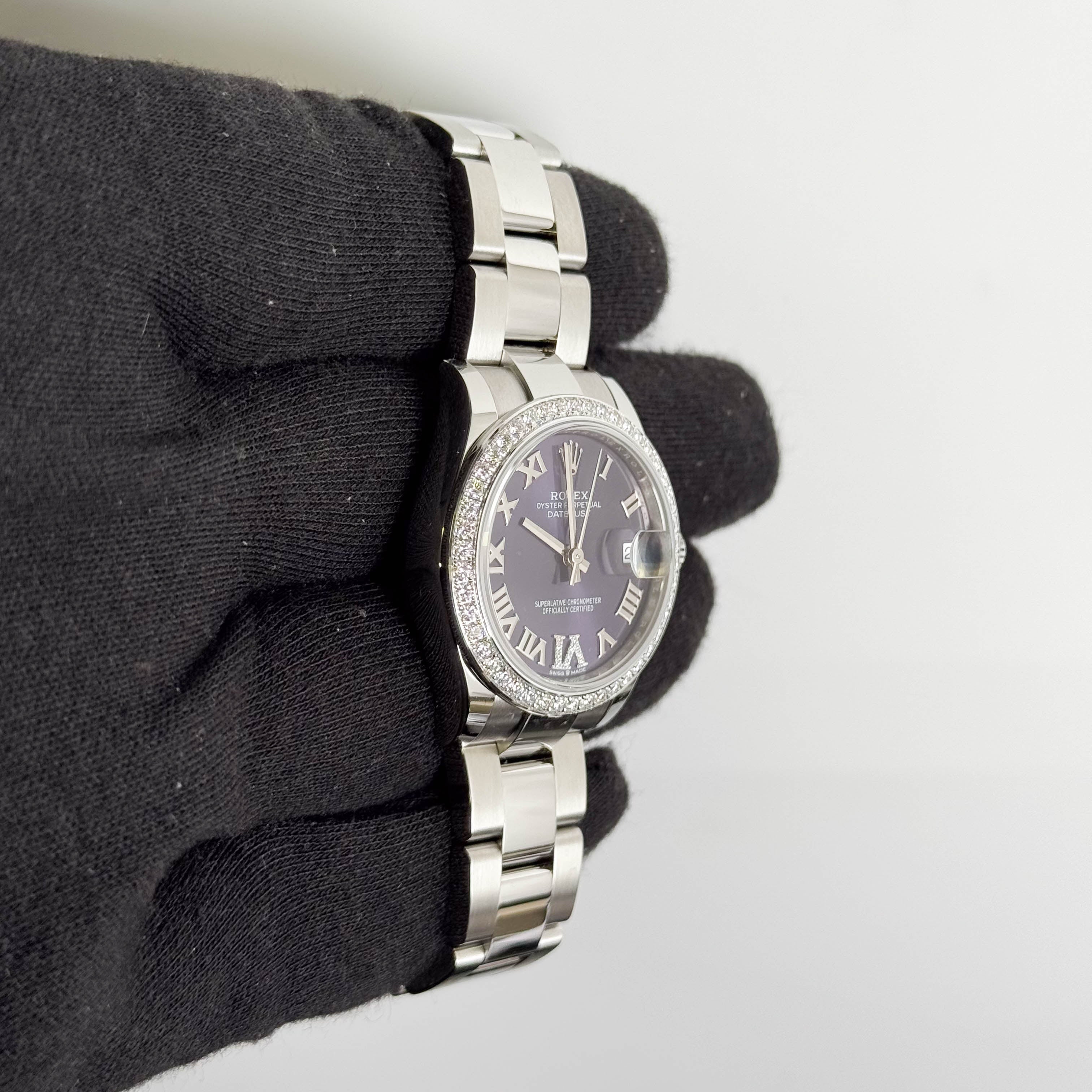 Rolex Datejust 31mm Purple Dial Watch Ref# 278384RBR