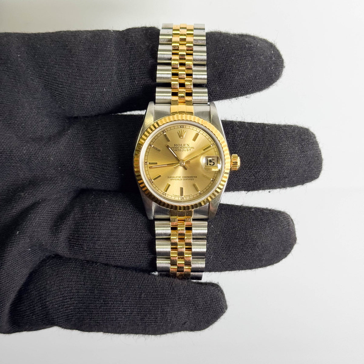 Rolex Datejust 31mm Champagne Dial Watch Ref# 68273