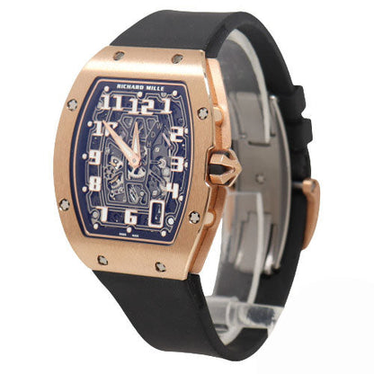 Richard Mille Mens Extra Flat Automatic Rose Gold Skeleton Dial Watch Reference# RM67-01 - Happy Jewelers Fine Jewelry Lifetime Warranty